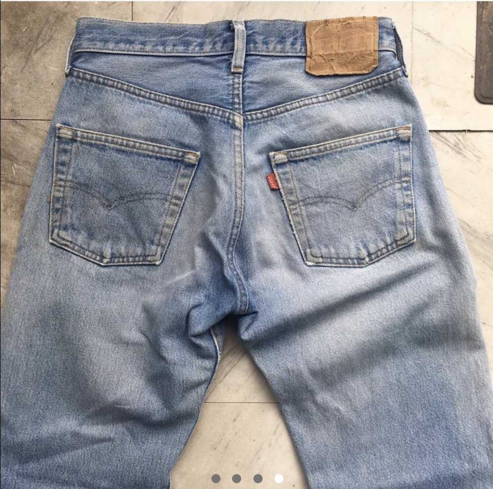 Levi's Vintage Levi’s 501 Jeans 80’s Faded Blue W… - image 4