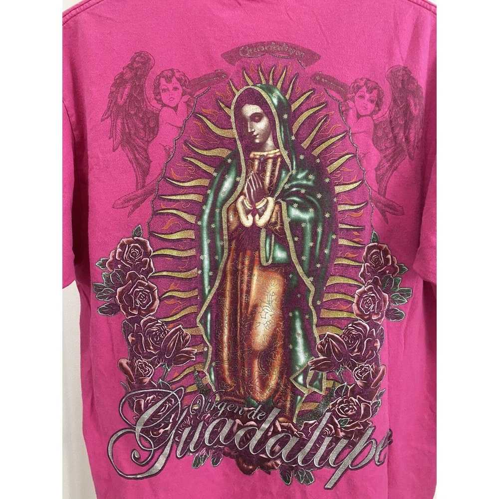 Vintage VTG Virgen De Guadalupe Catholic Rap Tee … - image 3