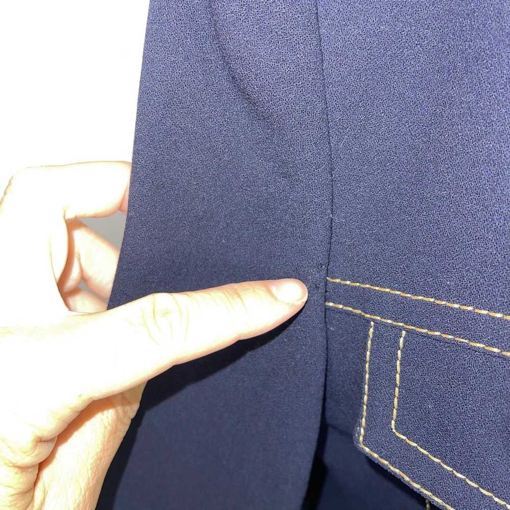 Anne Klein Anne Klein Womens Wool Jacket Navy Blu… - image 9
