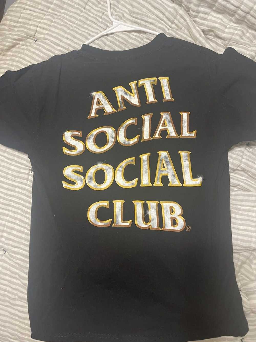 Anti Social Social Club ASSC Black and Gold Tee - image 2