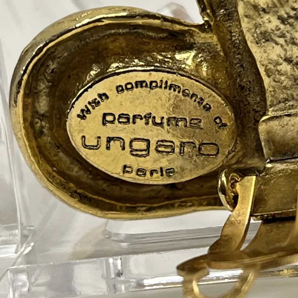 Emanuel Ungaro Paris Vintage Cabochon Heart Clip … - image 3
