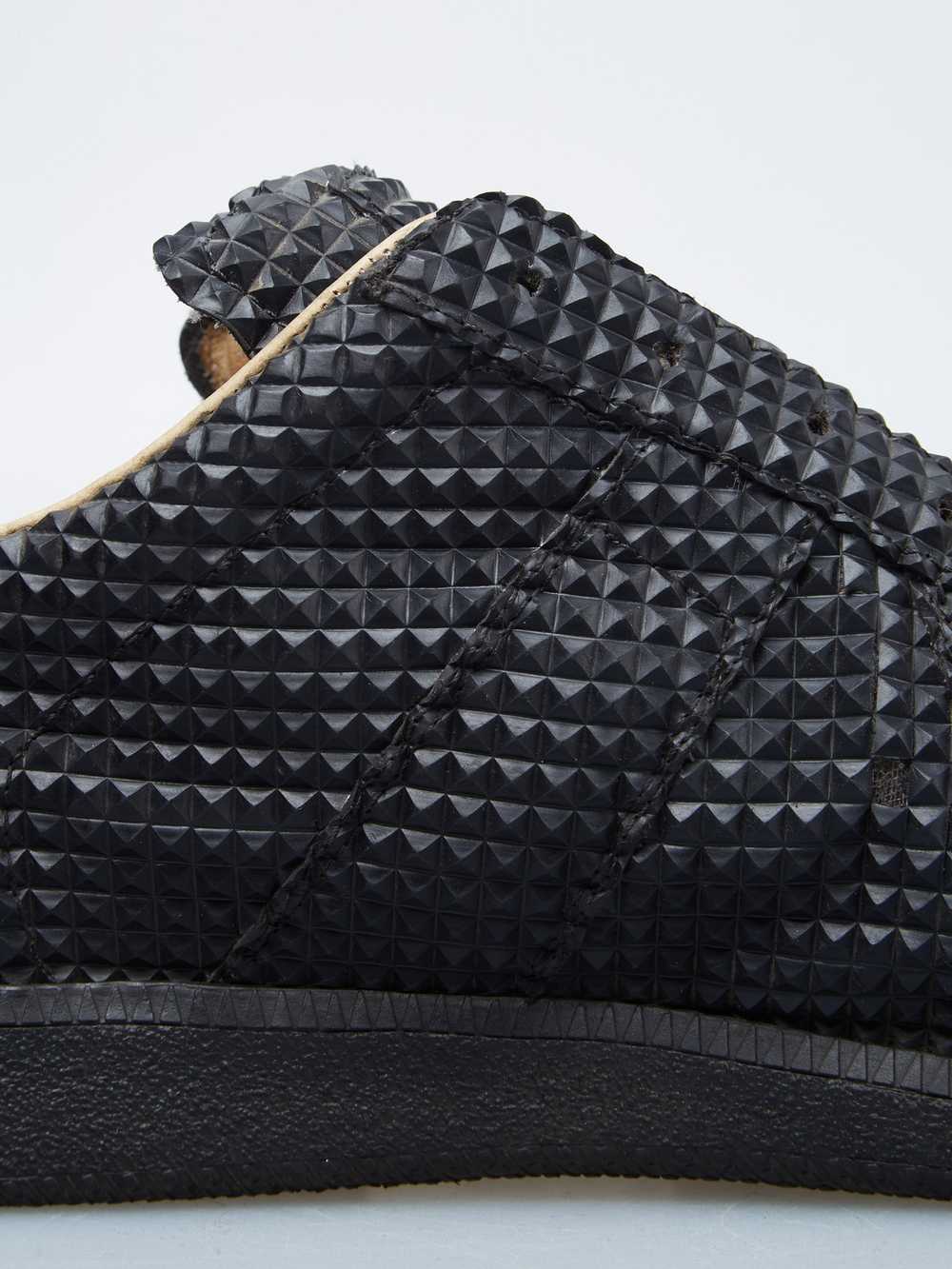 Maison Margiela Black Studded Leather and Textile… - image 9