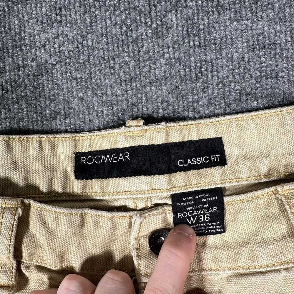 Rocawear × Vintage vintage tan rocawear double kn… - image 4