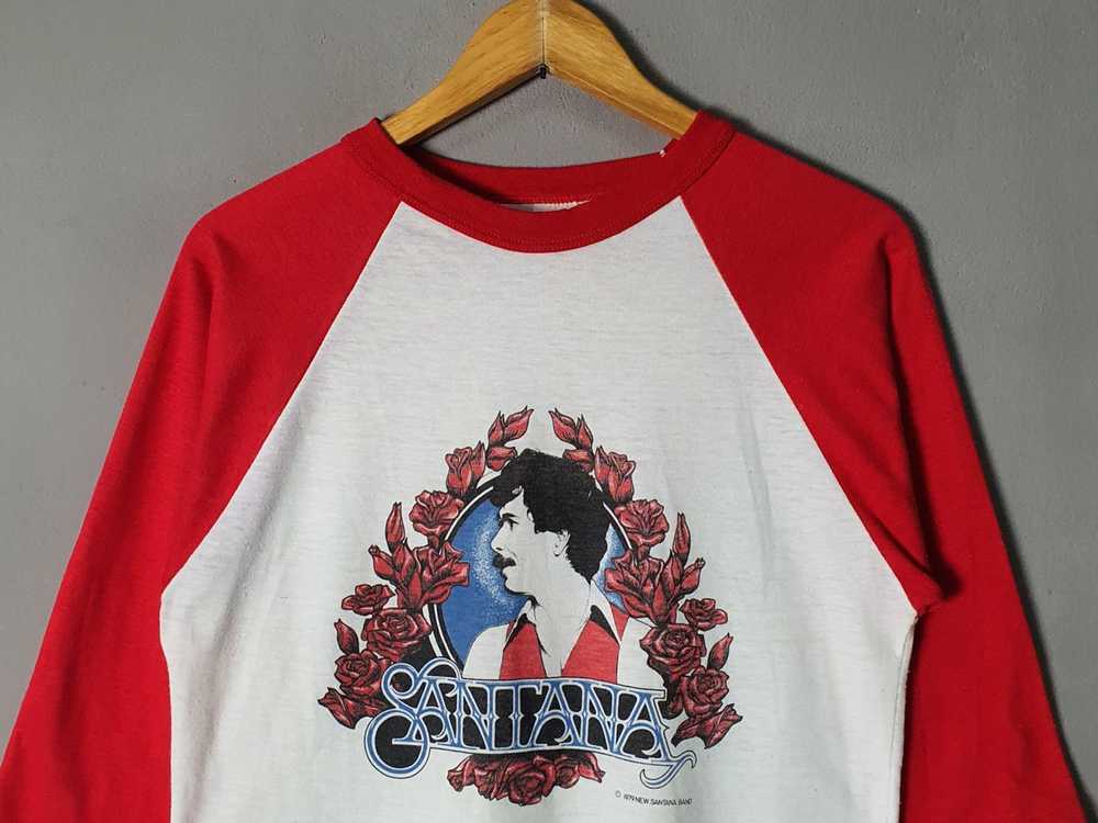 Band Tees × Rare × Vintage 1979 SANTANA Raglan Ba… - image 10