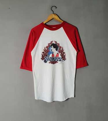 Band Tees × Rare × Vintage 1979 SANTANA Raglan Ba… - image 1