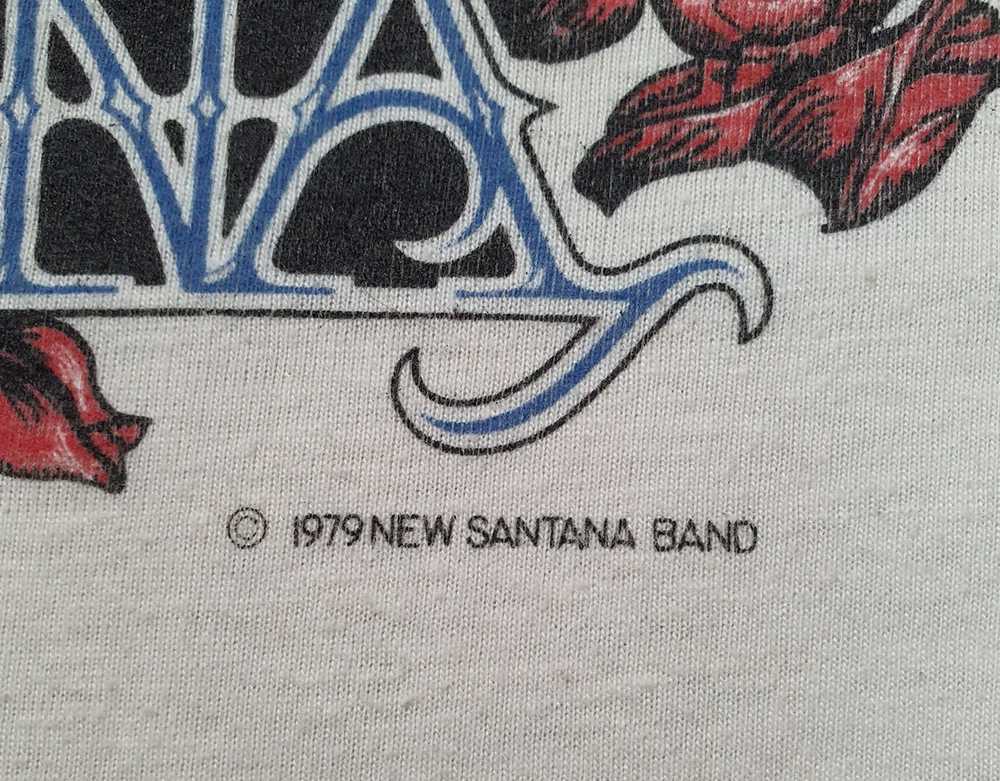 Band Tees × Rare × Vintage 1979 SANTANA Raglan Ba… - image 4