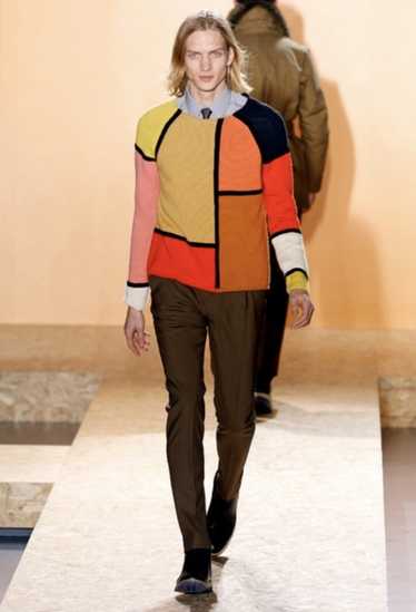 Paul Smith Runway color block sweater