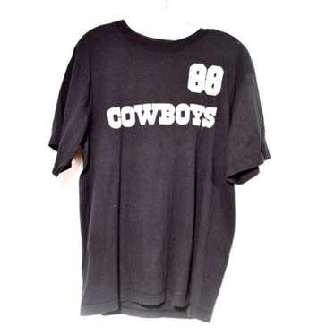 Dallas Cowboys Shirt Men Medium Blue Gray Tee Spell Out Stripes NFL  Football Top