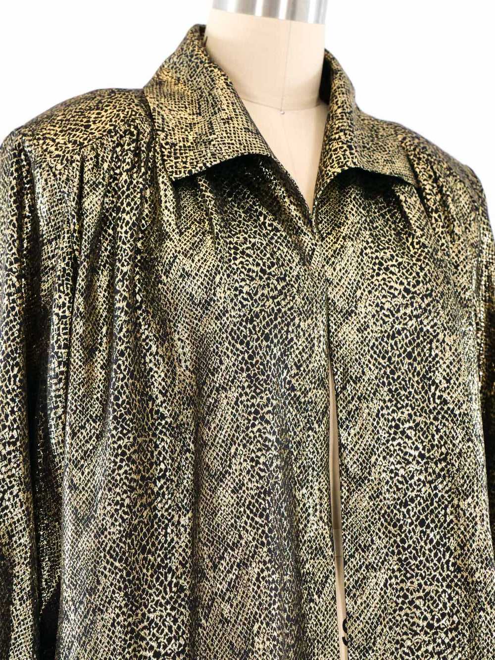 Yves Saint Laurent Metallic Jacquard Jacket - image 2