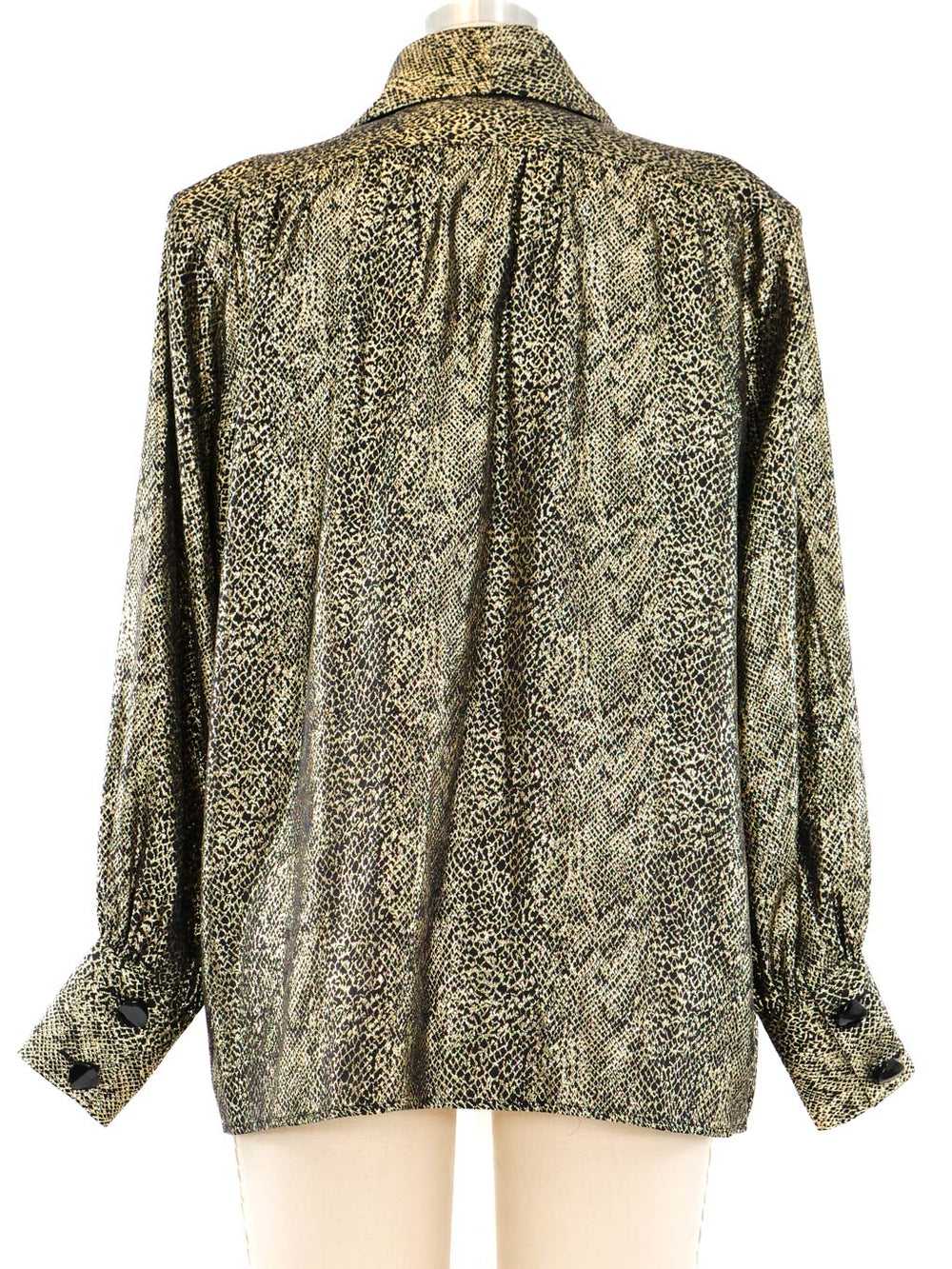 Yves Saint Laurent Metallic Jacquard Jacket - image 4