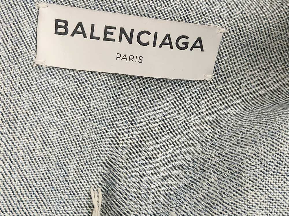 Balenciaga Balenciaga logo collar denim jacket - image 5