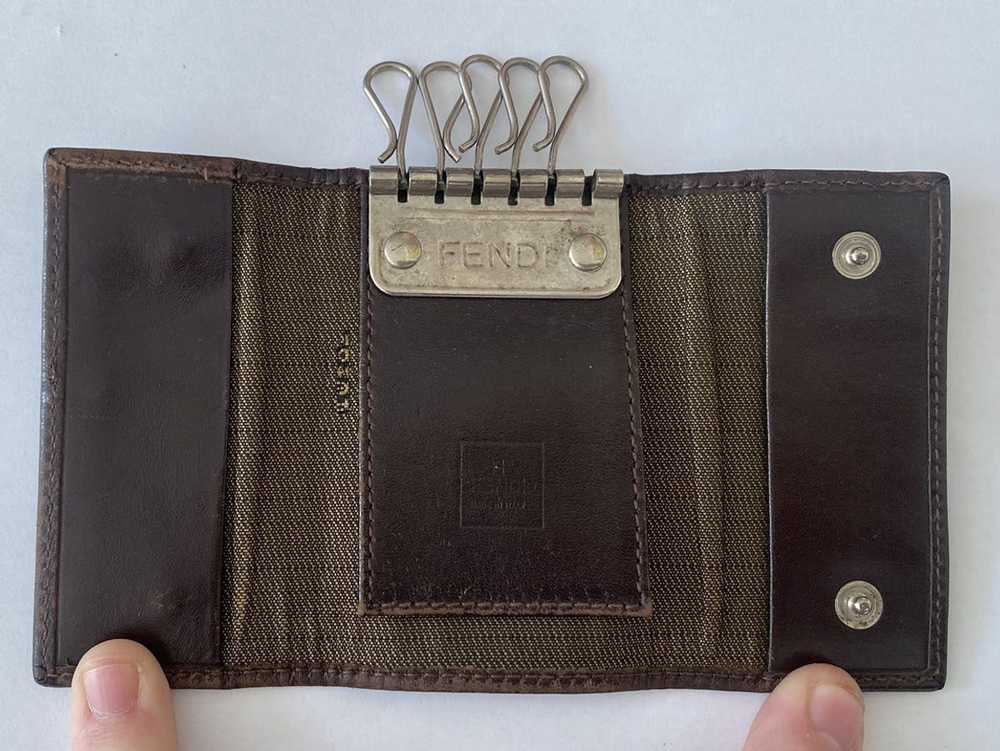 Fendi Vintage Fendi Brown Monogram FF Zucca key p… - image 3