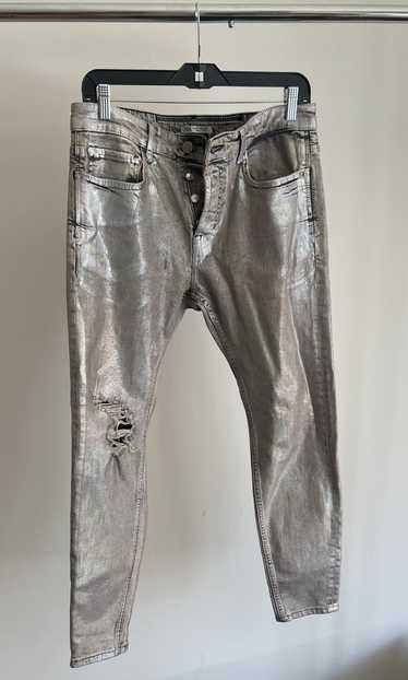 Zara Silver distressed jeans