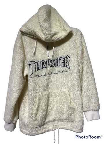 Beige thrasher online hoodie