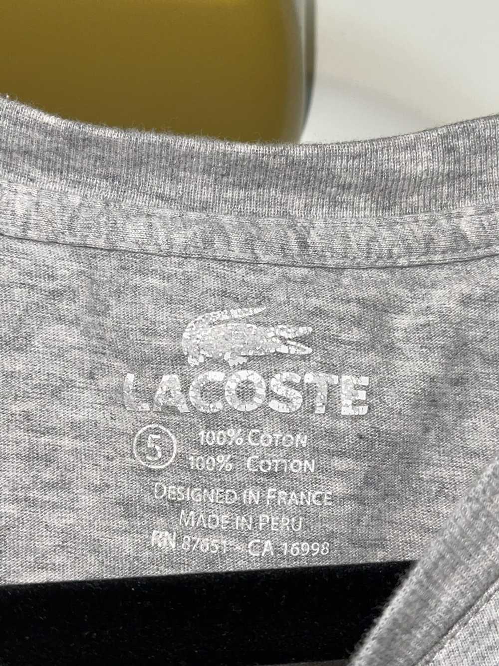 Lacoste × Vintage Classic Gray Lacoste tee - image 3