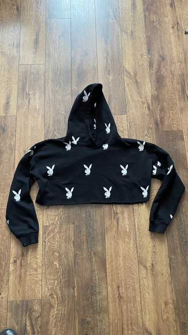 Playboy × Streetwear Crop top hoodie Playboy x Mi… - image 1