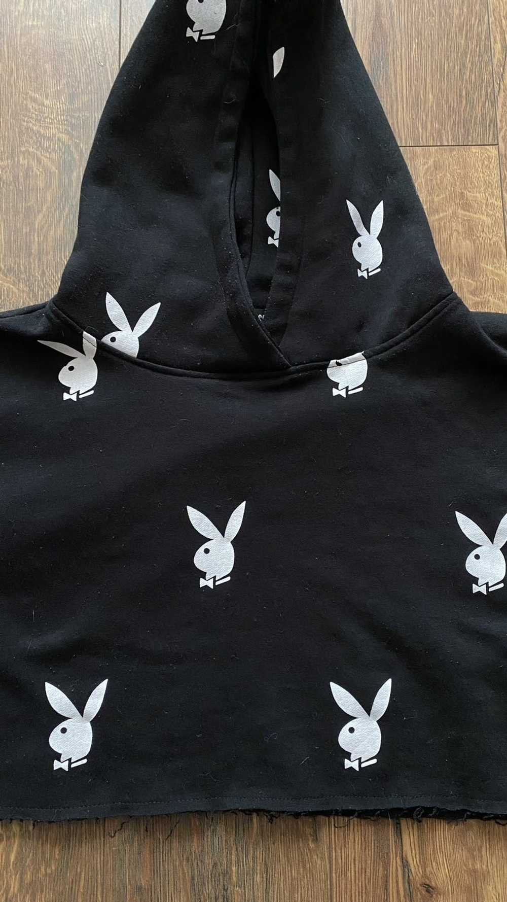 Playboy × Streetwear Crop top hoodie Playboy x Mi… - image 2