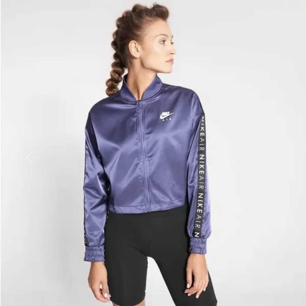 Nike Nike Air Women's Cropped Satin Track Jacket - image 4