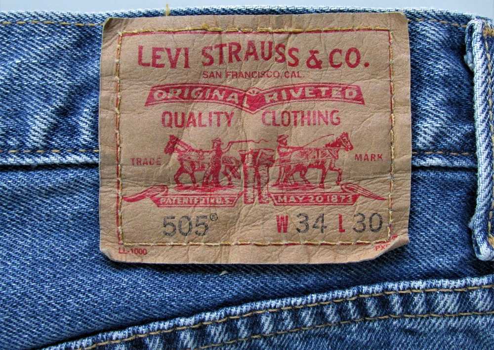 Levi's Levi's 505 Men's Straight Leg Denim Jeans … - image 7