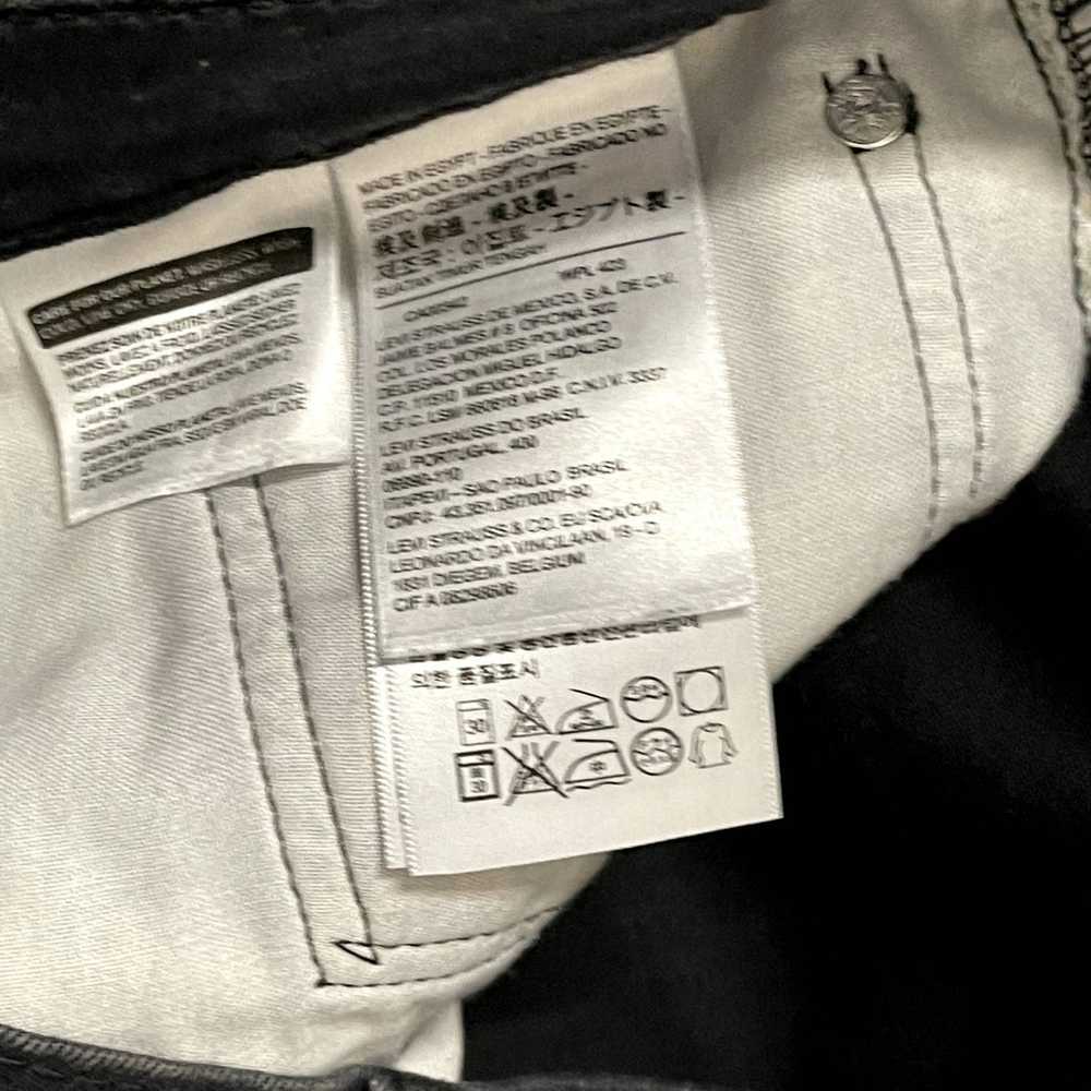 Levi's Levi's 569 Denim Jean Shorts Size 42 Black… - image 5