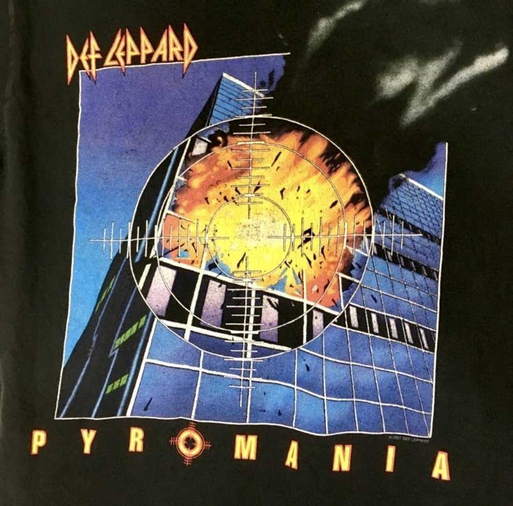 Vintage Vintage Def Leppard Pyromanio T Shirt 200… - image 5