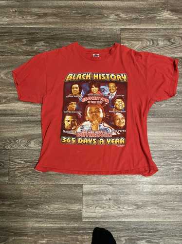Vintage Red Black History Shirt - image 1