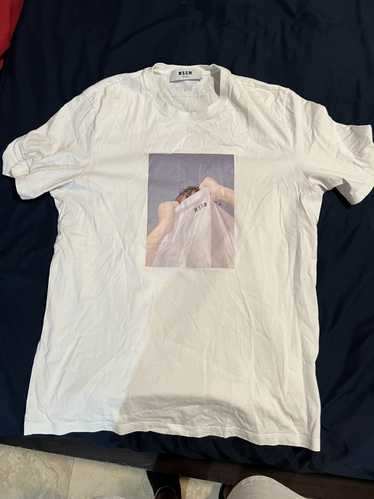 Streetwear MSGM Milano White T-Shirt