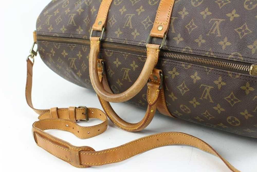 Louis Vuitton Louis Vuitton Monogram Keepall Band… - image 5