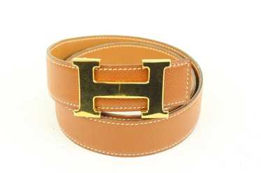 Authentic! Hermes 18k White Gold 3.79ct Diamond Large H Buckle & Reversible  Belt