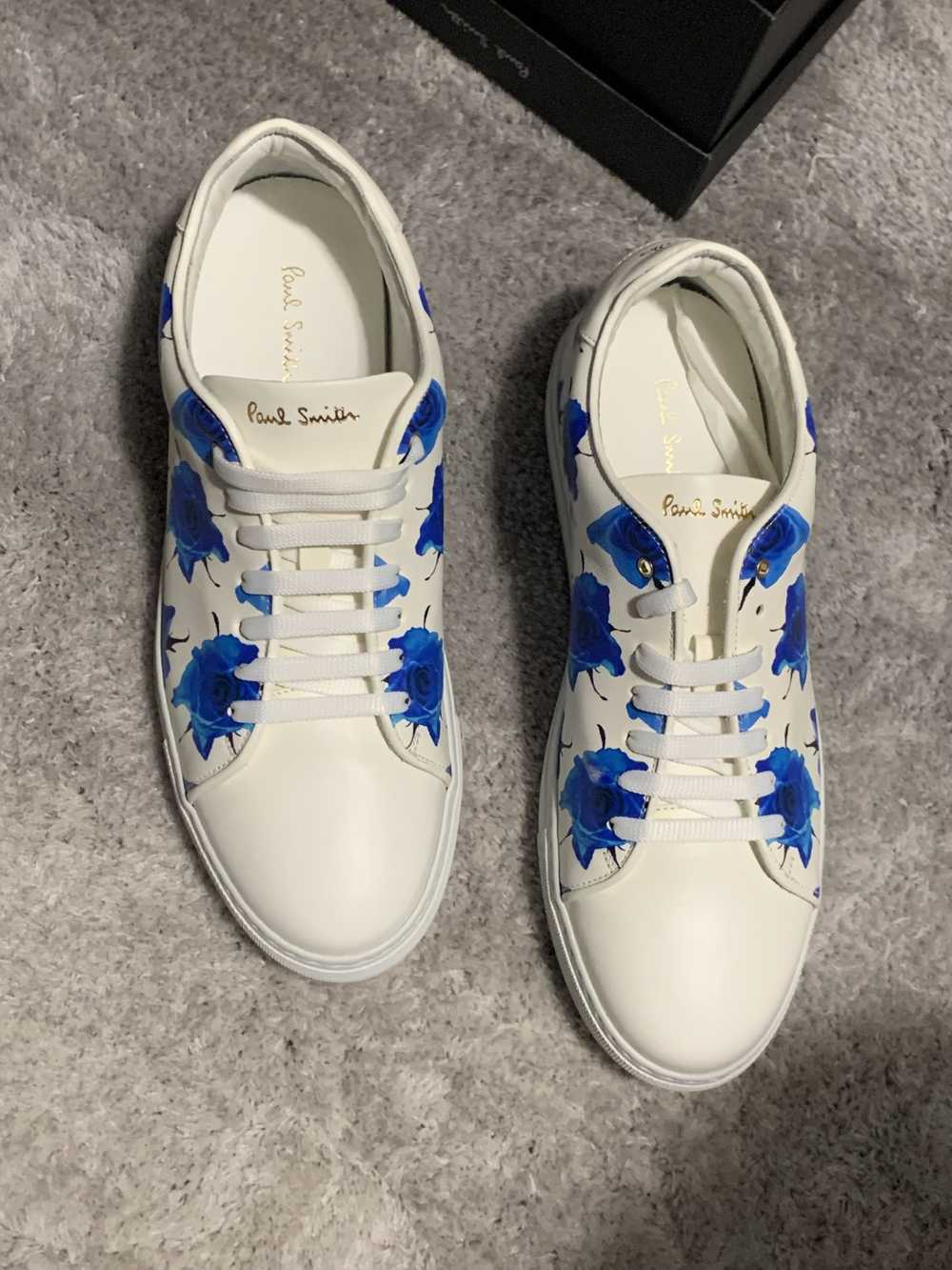 Paul Smith Off-White & Blue Basso Sneakers - image 4