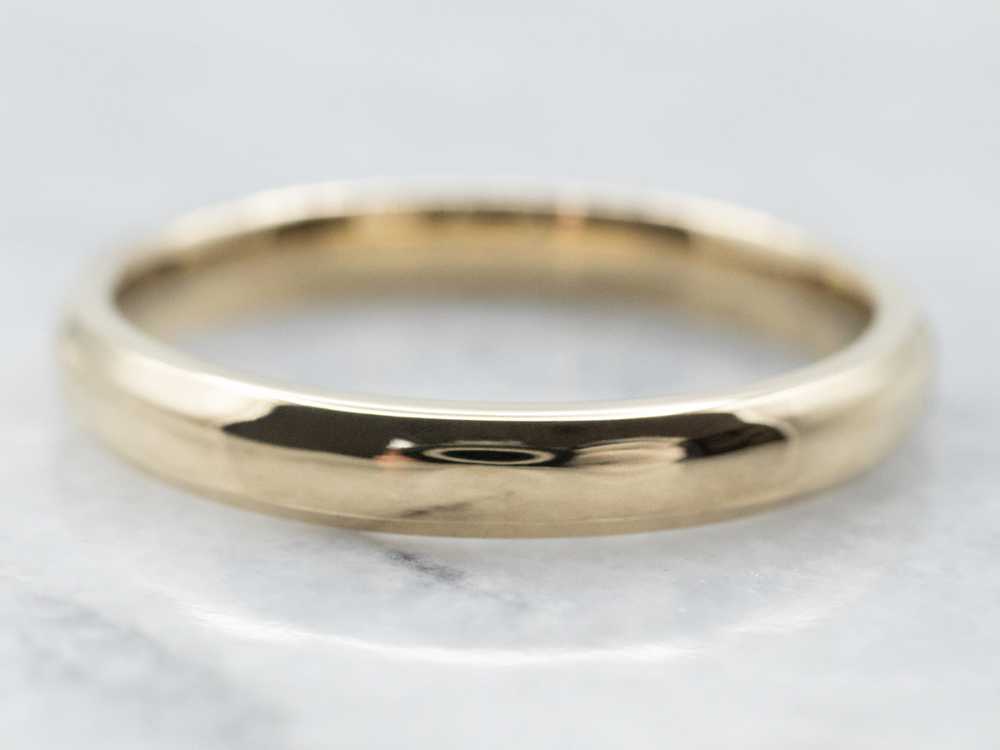 Classic Yellow Gold Band - image 1