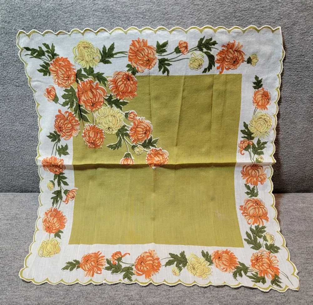 6 Vintage floral handkerchiefs - image 3