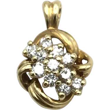 14K .27 ctw Diamond Pendant