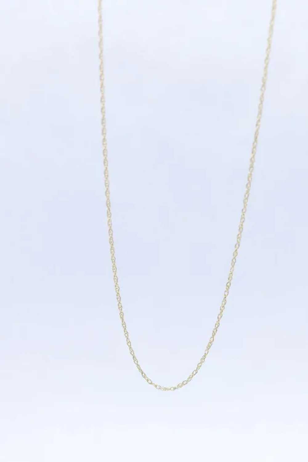 14k dainty Box chain necklace. 14k GOLD Box Chain… - image 3