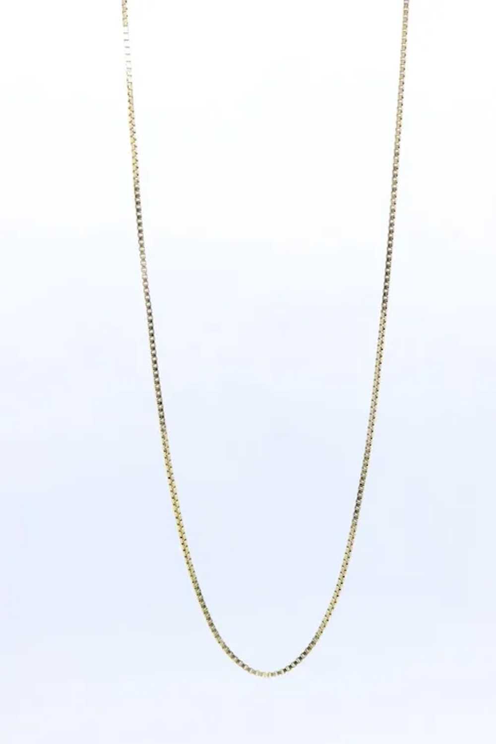 8k dainty Box chain necklace. 333 GOLD Box Chain … - image 7