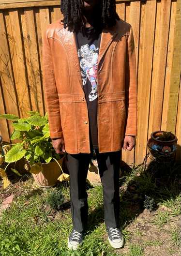 ジャケット・アウター 70s Vintage Brown Leather Riders Jacket 70s Vintage Brown Leather Riders Jacket