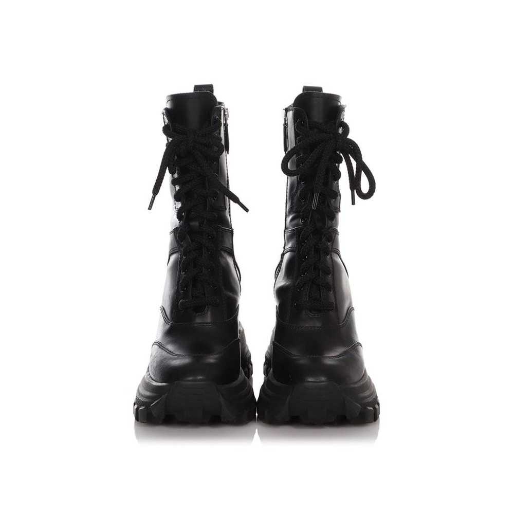 Miu Miu Leather lace up boots - image 2