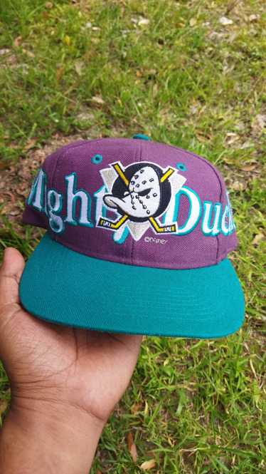 Vintage Anaheim Ducks Snapback Hat Logo 7 NHL Hockey California