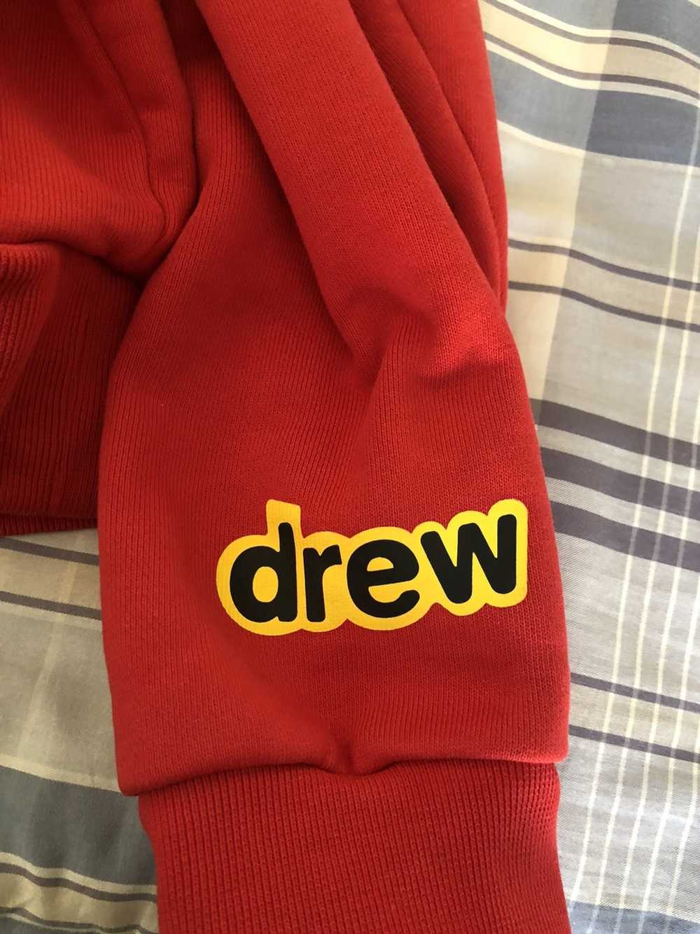 Drew House SS21 Drew Black Logo Secret Red hoodie - image 2