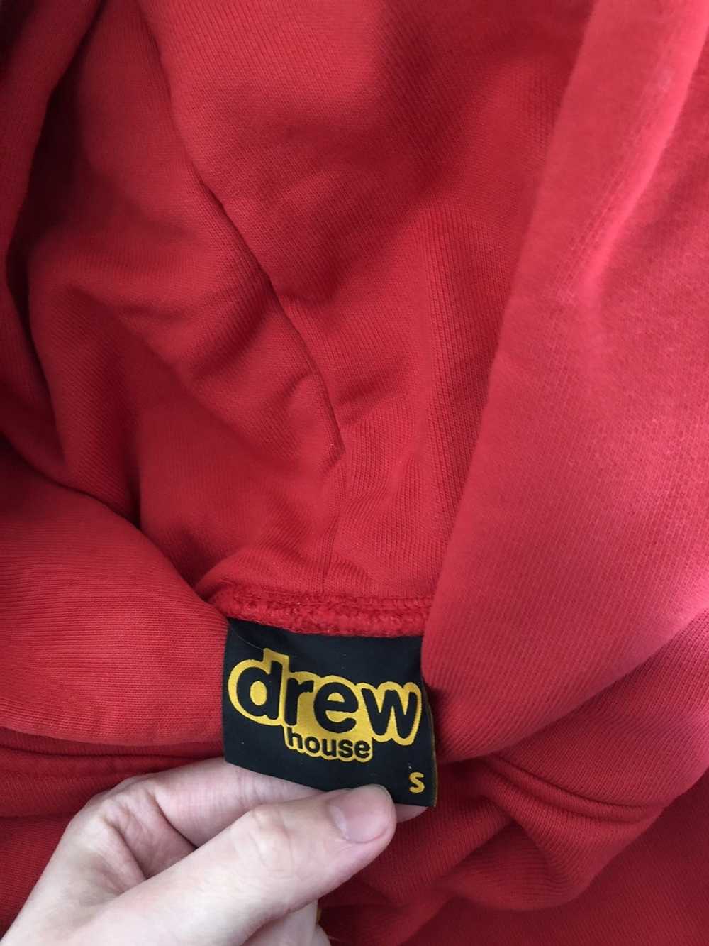 Drew House SS21 Drew Black Logo Secret Red hoodie - image 3