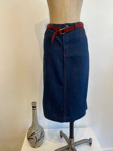Vintage Bill Blass Denim Skirt - image 1