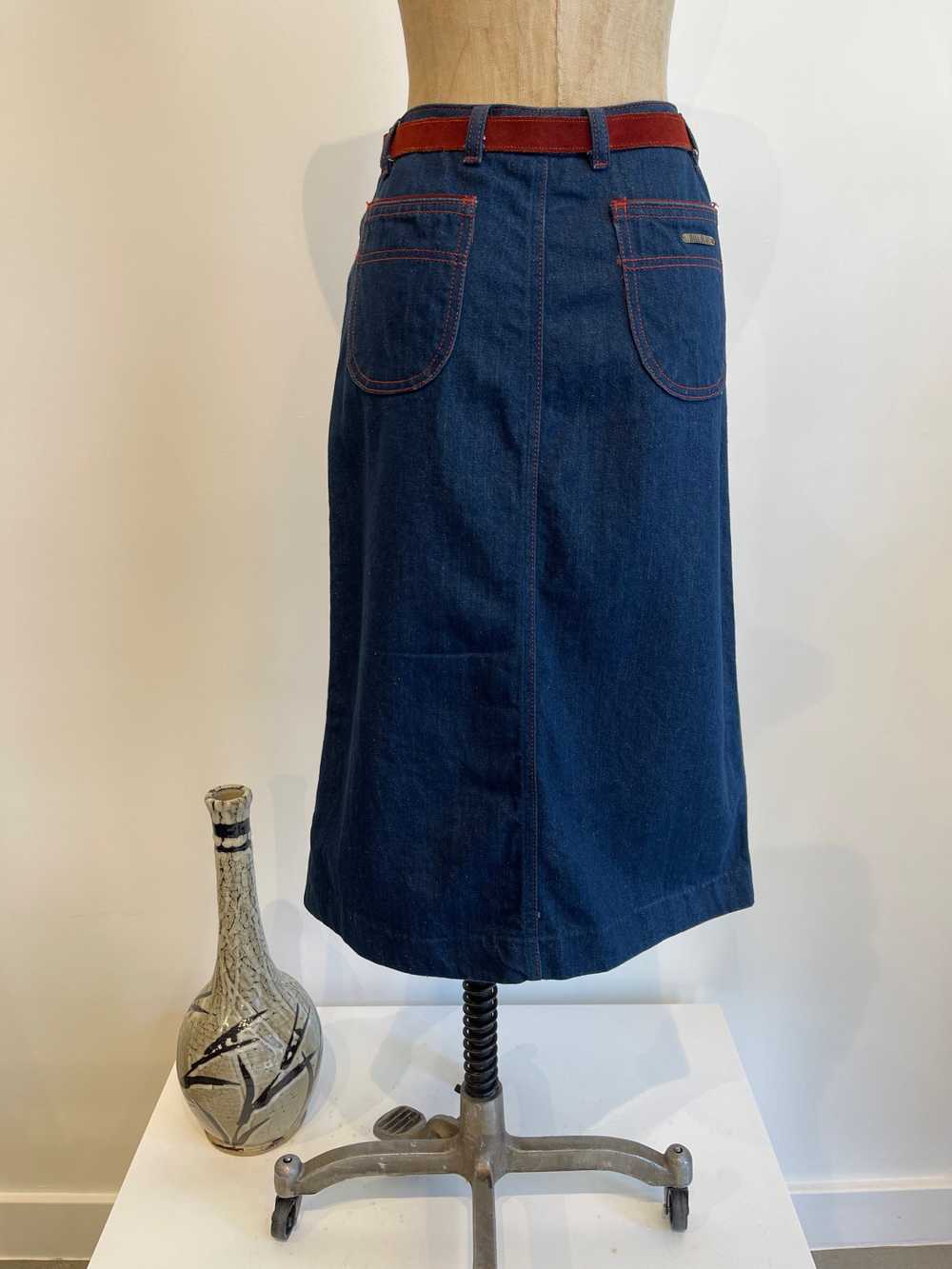 Vintage Bill Blass Denim Skirt - image 4