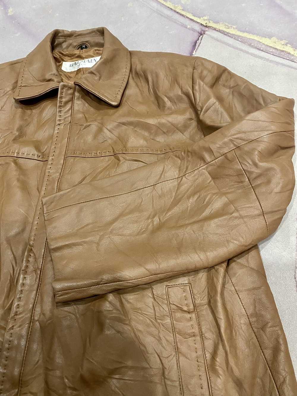 Balmain × Pierre Balmain balmain leather jacket - image 4