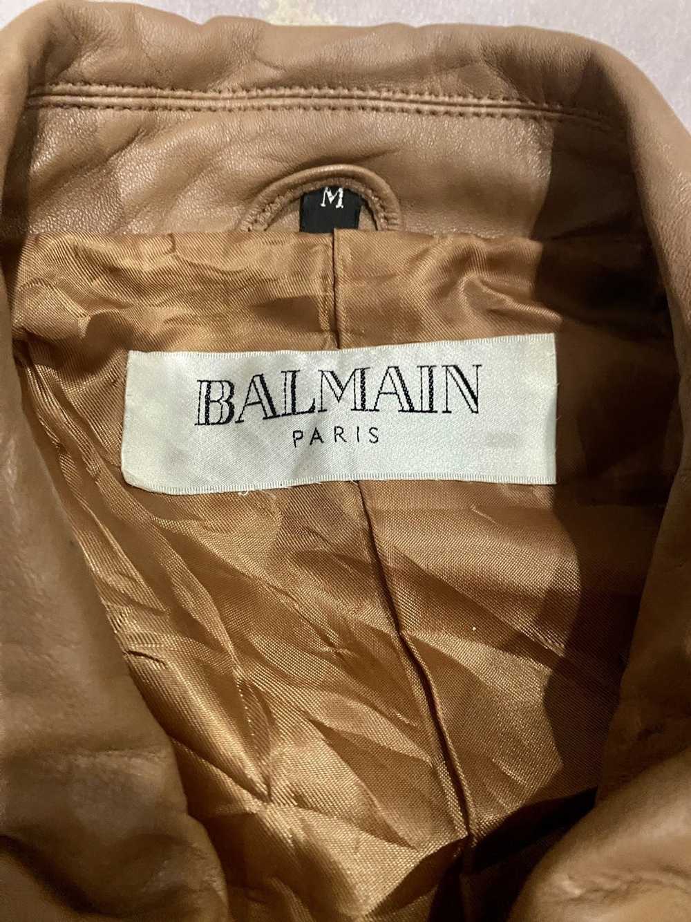 Balmain × Pierre Balmain balmain leather jacket - image 7