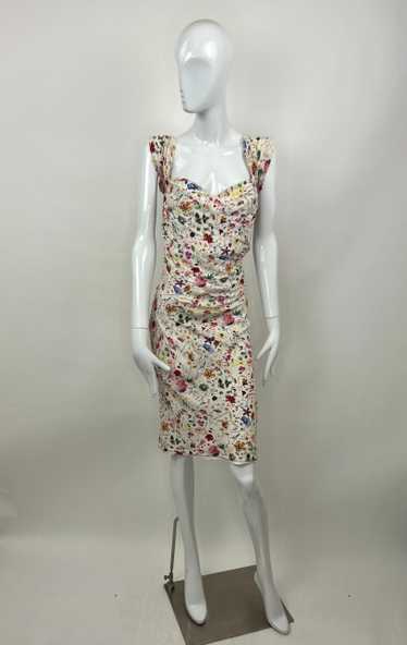 Vivienne Westwood Floral Silk Corset Dress - image 1