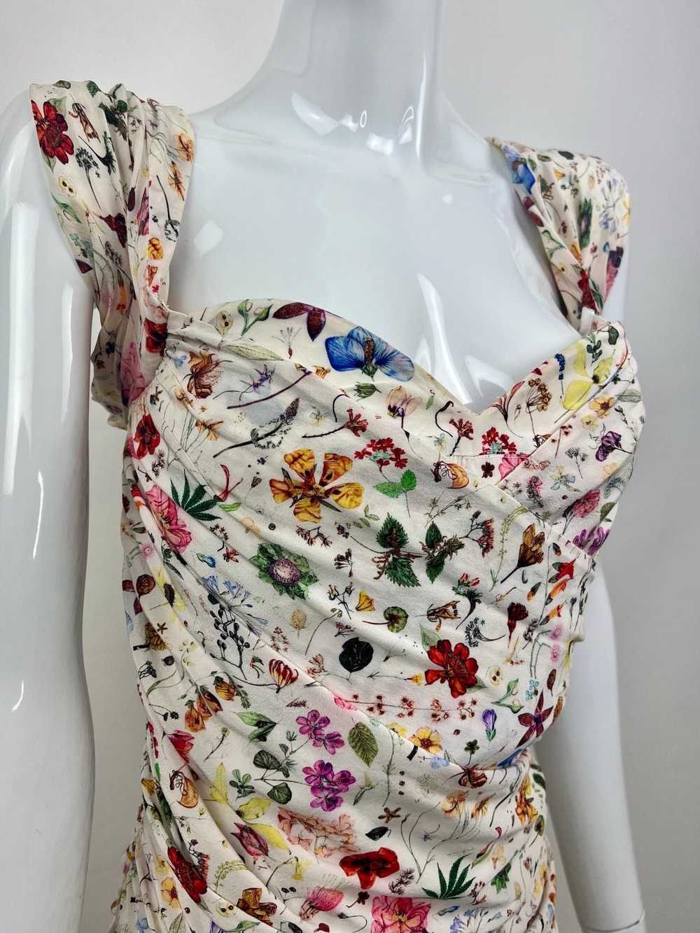 Vivienne Westwood Floral Silk Corset Dress - image 8