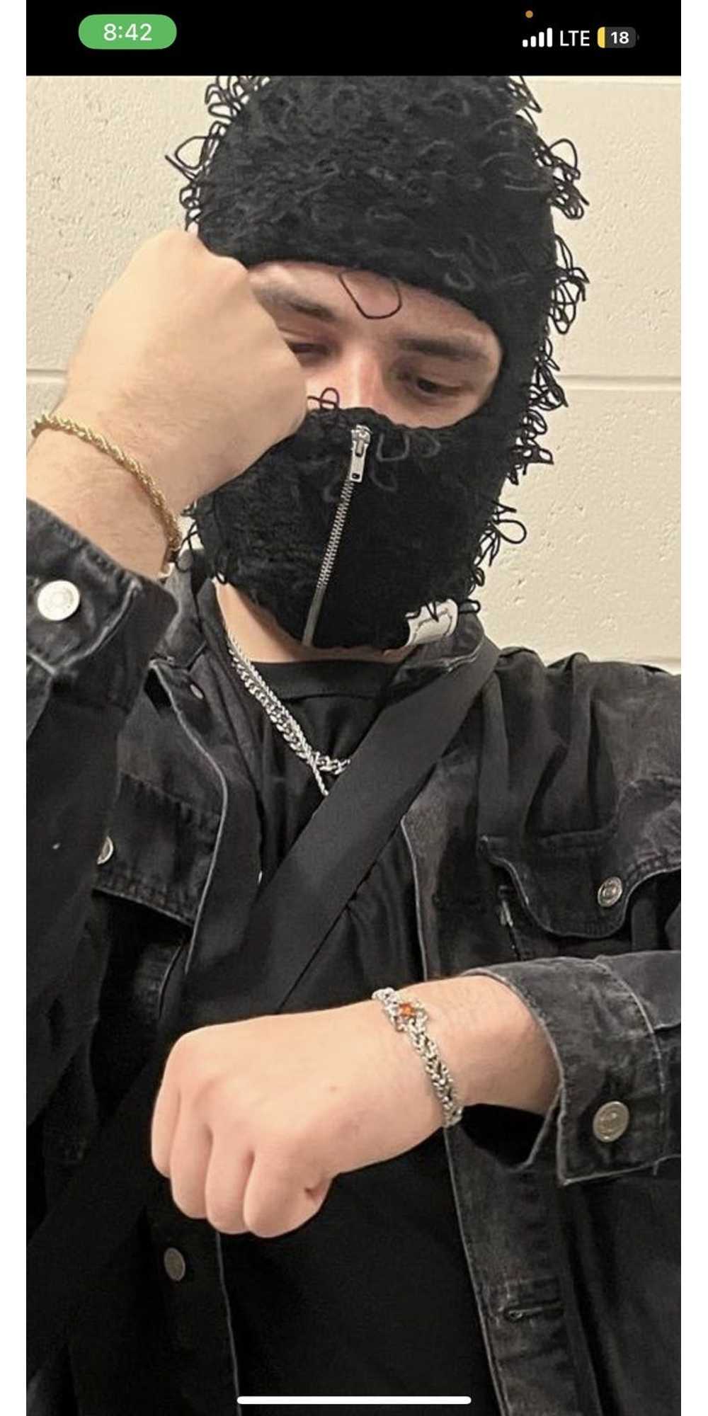 Streetwear Greedy unit black zipper mask - image 1