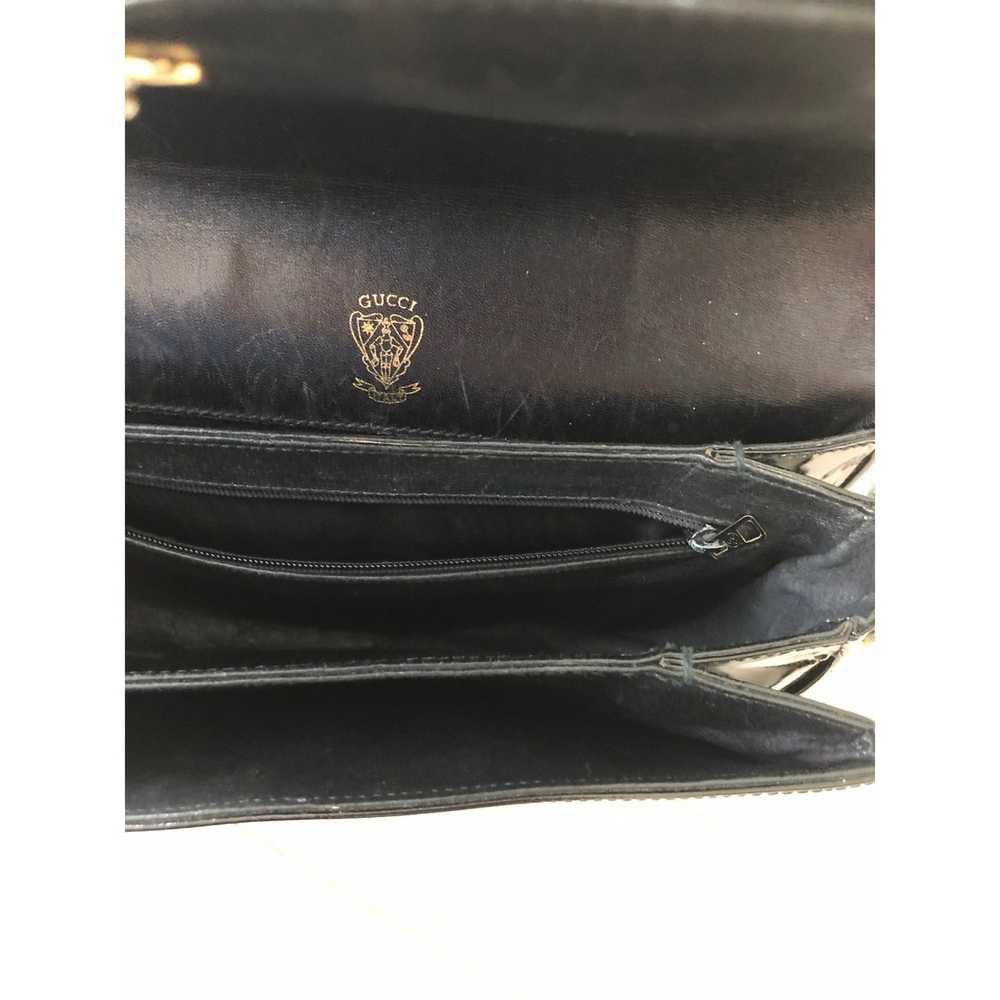 Gucci Vintage GUCCI Black Patent Leather Crossbod… - image 7