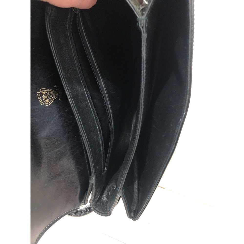 Gucci Vintage GUCCI Black Patent Leather Crossbod… - image 8
