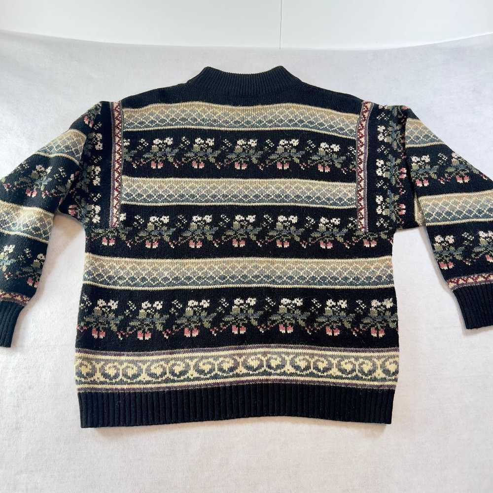 1 The Import Workshop Sweater Woman's L Needlepoi… - image 3